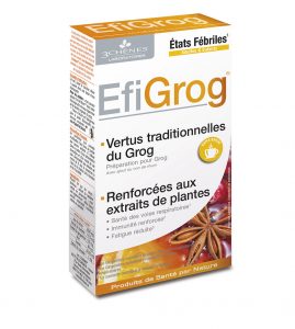 EFIGROG, le Grog au goût du jour par le Laboratoire Les 3 Chênes®.