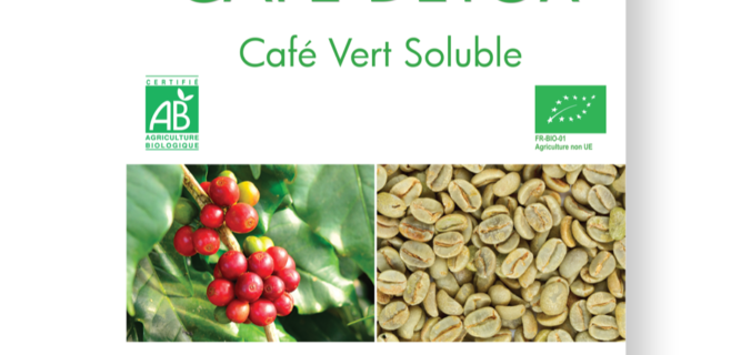 Café DETOX vert Soluble 100% BIO : pause café saine et naturelle.