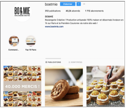 BO&MIE devient la première Boulangerie de France sur Instagram.